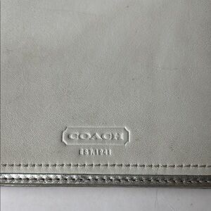 Coach vintage brag book photo album with Silver Leather trim Coach bookcover